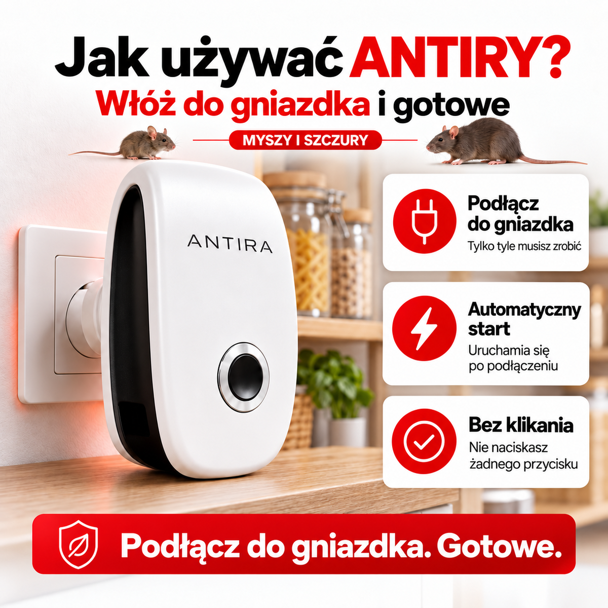 Antira HomeGuard na myszy i szczury